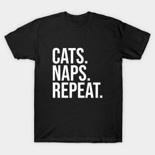 Cats Naps Repeat T-Shirt